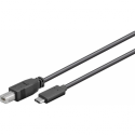 MicroConnect - USB cable - USB-C (M) to USB Type B (M) - USB 3.1 Gen1 - 1 m
