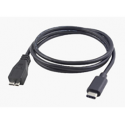 MicroConnect - USB cable - USB-C (M) to Micro-USB Type B (M) - USB 3.1 - 3 A - 1 m - black