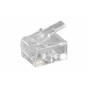 MicroConnect - Phone connector - RJ-11 (M) - unshielded - transparent (pack of 10)