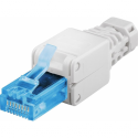 MicroConnect - Network connector - RJ-45 (M) - UTP - CAT 6a - white