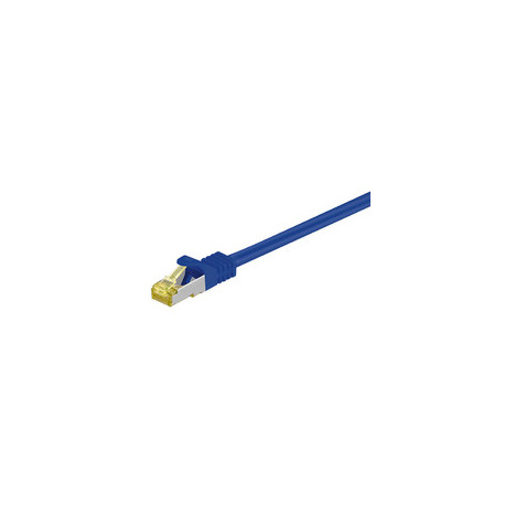 MicroConnect - Network cable - RJ-45 (M) to RJ-45 (M) - 3 m - SFTP, PiMF - CAT 7 - halogen-free, snagless - blue - 0