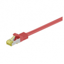 MicroConnect - Network cable - RJ-45 (M) to RJ-45 (M) - 3 m - SFTP - CAT 7 - halogen-free, snagless - red