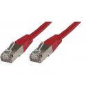MicroConnect - Network cable - RJ-45 (M) to RJ-45 (M) - 25 cm - SFTP, PiMF - CAT 6 - halogen-free, stranded - red