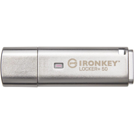 Kingston IronKey Locker+ 50 - USB flash drive - encrypted - 64 GB - USB 3.2 Gen 1 - 0