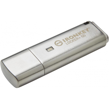 Kingston IronKey Locker+ 50 - USB flash drive - encrypted - 64 GB - USB 3.2 Gen 1 - 1
