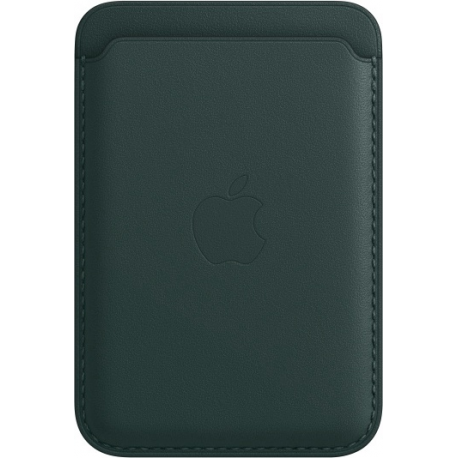 Apple - Wallet for mobile phone / credit card - with MagSafe - leather - forest green - for iPhone 12, 13, 14 - 0
