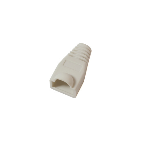 MicroConnect - Network cable boots - white (pack of 50) - 0