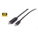 MicroConnect - DisplayPort cable - USB-C (M) to Mini DisplayPort (M) - 2 m - 4K60Hz (3840 x 2160) support - black