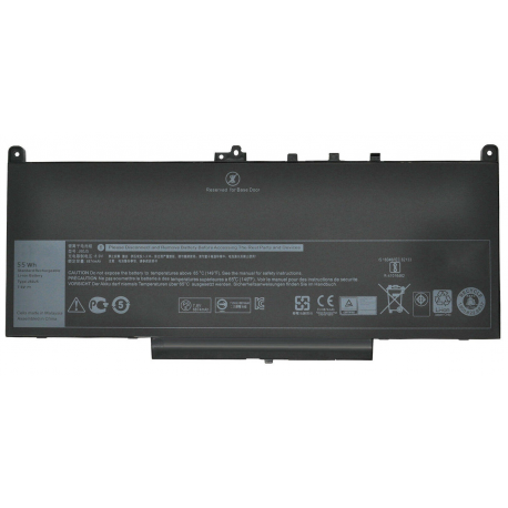 Dell Primary Battery - Laptop battery - Lithium Ion - 4-cell - 55 Wh - for Latitude E7270, E7470 - 0