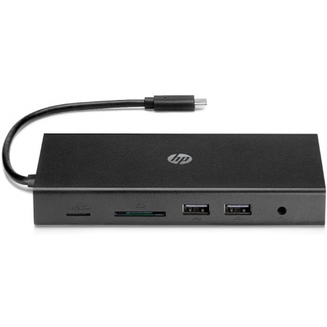HP Travel Hub - Port replicator - USB-C - VGA, HDMI - Europe - 0