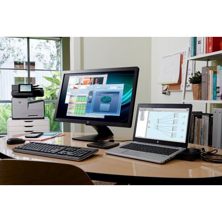 HP UltraSlim Docking Station 2013 - Docking station - VGA, 2 x DP - 65 Watt - for ZBook 14, 14 G2, 14u G4, 14u G5, 14u G6, 15u G2, 15u G3, 15u G4, 15u G5, 15u G6 - 3