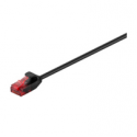U/UTP CAT6 0.25M Black Slim