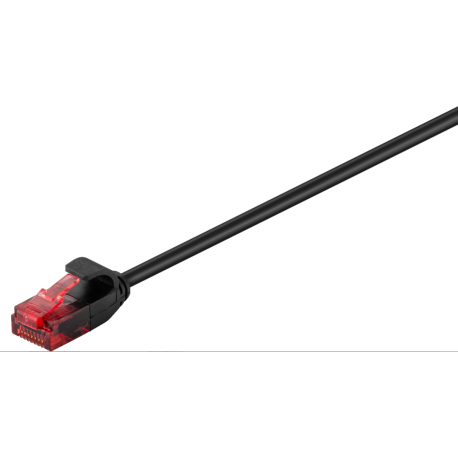 U/UTP CAT6 0.5M Black Slim - 0