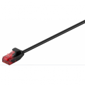 U/UTP CAT6 0.5M Black Slim