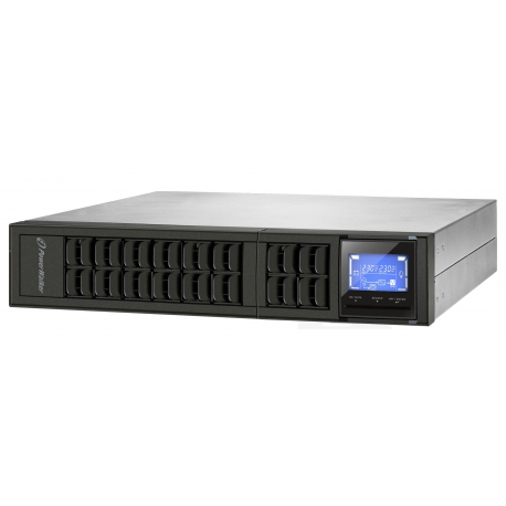PowerWalker VFI 2000CRM LCD - UPS (rack-mountable / external) - 1600 Watt - 2000 VA - 9 Ah - RS-232, USB - output connectors: 4 - 2U - 19" - black - 0