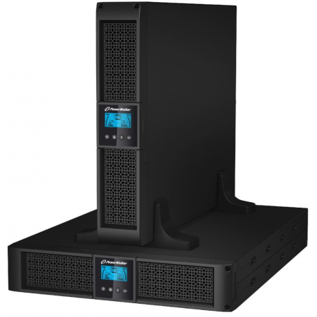 PowerWalker VI 3000RT LCD - UPS - AC 220/230/240 V - 2.7 kW - 3000 VA 9 Ah - RS-232, USB - output connectors: 9 - 2U - 19" - black - 0
