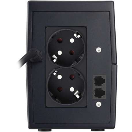 PowerWalker VI 650 SE - UPS - AC 220/230/240 V - 360 Watt - 600 VA - 7 Ah - USB - output connectors: 2 - black - 2