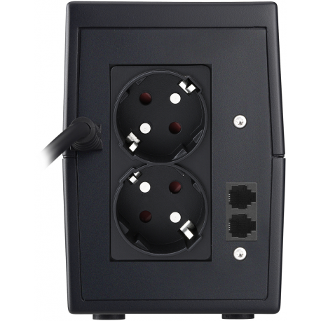 PowerWalker VI 650 SE - UPS - AC 220/230/240 V - 360 Watt - 600 VA - 7 Ah - USB - output connectors: 2 - black - 5