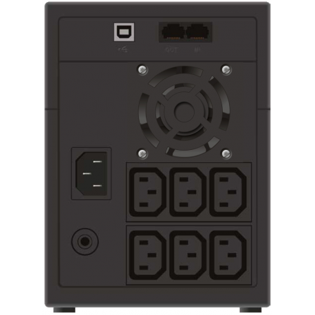 PowerWalker VI 2200 LCD / IEC - UPS - AC 230 V - 1200 Watt - 2200 VA - 9 Ah - USB - output connectors: 6 - black - 3