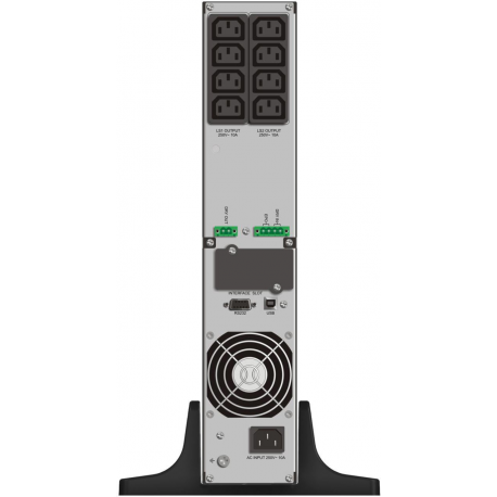 PowerWalker VFI 1500RT LCD - UPS - 1.35 kW - 1500 VA 7.2 Ah - RS-232, USB - output connectors: 8 - black - 3