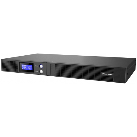 PowerWalker VI 1000 R1U - UPS (rack-mountable) - AC 230 V - 600 Watt - 1000 VA - 7 Ah - RS-232, USB - output connectors: 4 - 1U - 0