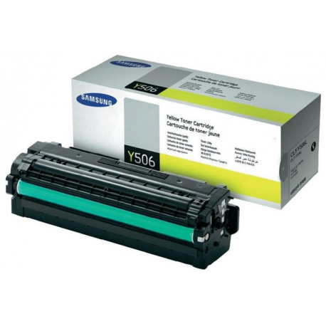 Samsung CLT-Y506L - Yellow - original - toner cartridge - for CLP-680DW, 680ND; CLX-6260FD, 6260FR, 6260FW, 6260ND - 0