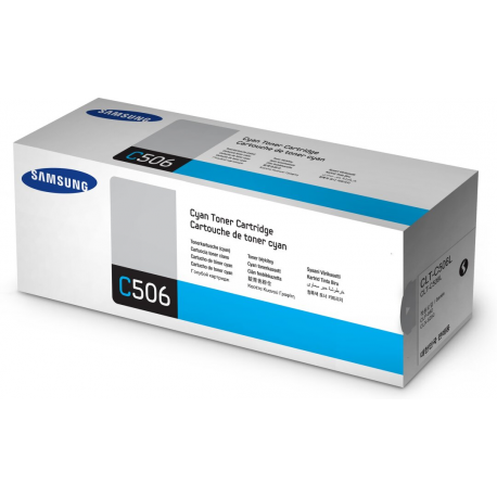 Samsung CLT-C506L - Cyan - original - toner cartridge - for CLP-680DW, 680ND; CLX-6260FD, 6260FR, 6260FW, 6260ND - 2