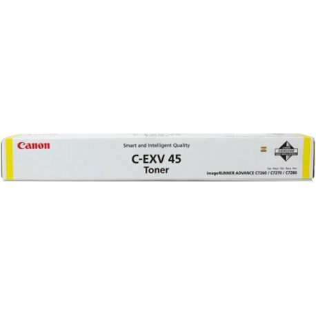 Canon C-EXV 45 - Yellow - original - toner cartridge - for imageRUNNER C7260, C7270; imageRUNNER ADVANCE C7260i, C7270i, C7280i - 1