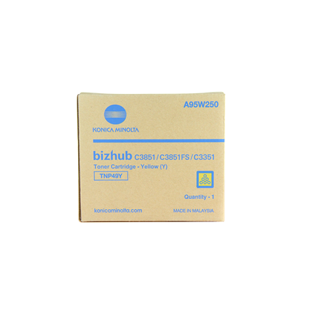 Konica Minolta TNP-49Y - Yellow - original - toner cartridge - for bizhub C3351 - 1