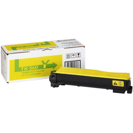 Kyocera TK 560Y - Yellow - original - toner cartridge - for ECOSYS P6030cdn, P6030cdn / KL3; FS-C5300DN - 0