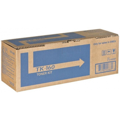 Kyocera TK 160 - Black - original - toner cartridge - for ECOSYS P2035d, P2035d / KL3, P2035dn, P2035dn / KL3; FS-1120D, 1120D / KL3, 1120DN, 1120DN / KL3 - 0
