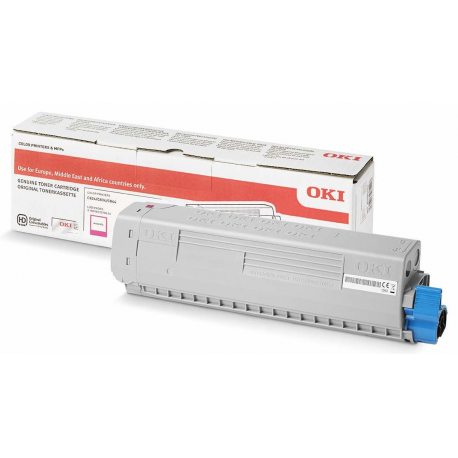 OKI - Magenta - original - toner cartridge - for C824dn, 824n, 834dnw, 834nw - 0