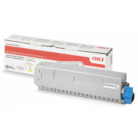OKI - Yellow - original - toner cartridge - for C824dn, 824n, 834dnw, 834nw - 0