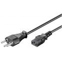 MicroConnect - Power cable - SEV 1011 (M) to IEC 60320 C13 - 5 m - black - Switzerland