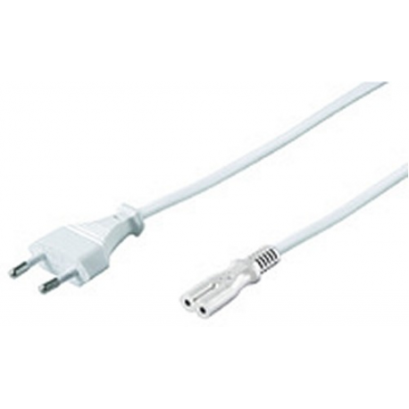MicroConnect Power Cord Notebook - Power cable - IEC 60320 C7 to Europlug (M) - 3 m - white - 0