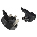 MicroConnect - Power cable - Type G to IEC 60320 C5 - 250 V - 2.5 A - 5 m - black - United Kingdom