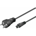MicroConnect - Power cable - Type K (M) to IEC 60320 C5 - AC 250 V - 2.5 A - 50 cm - black