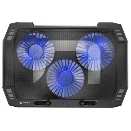 Natec Oriole - Notebook fan - 17.3" - 17.3" - 120 mm - black, blue - 0