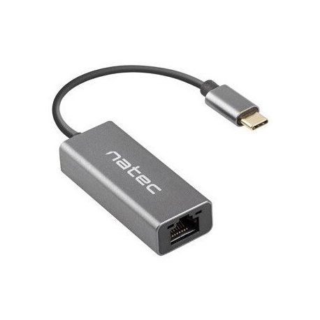 Natec Cricket - Network adapter - USB-C 3.1 Gen 1 - Gigabit Ethernet - black - 0