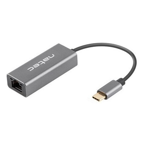 Natec Cricket - Network adapter - USB-C 3.1 Gen 1 - Gigabit Ethernet - black - 1