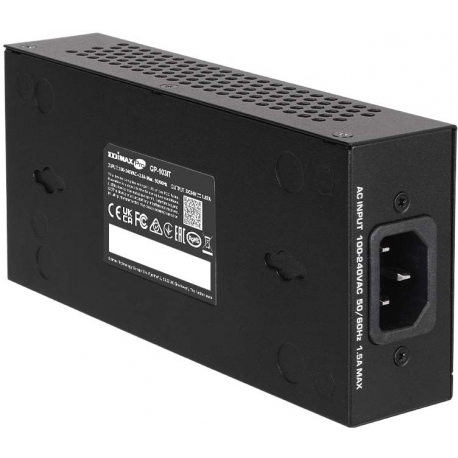 Edimax Pro - PoE injector - AC 100-240 V - 90 Watt - output connectors: 1 - 1