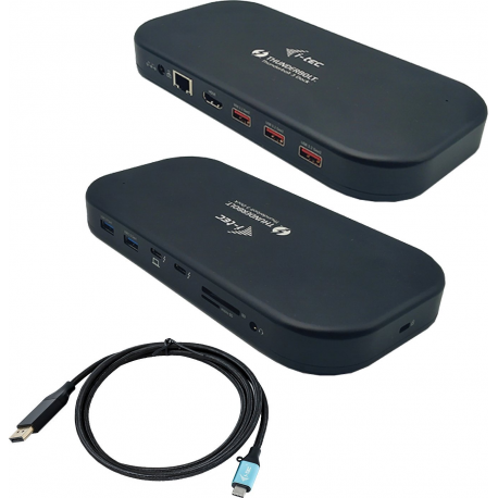 i-Tec - Docking station - Thunderbolt 3 - HDMI, Thunderbolt - GigE - 134 Watt - 3
