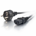 C2G - Power cable - IEC 60320 C13 to CEE 7 / 7 (M) - 2 m - molded - black - Europe