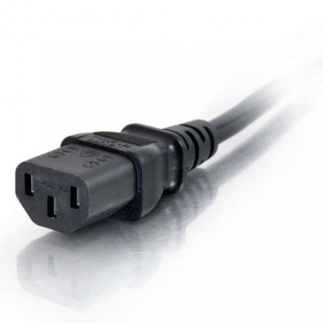 C2G - Power cable - IEC 60320 C13 to CEE 7 / 7 (M) - 2 m - molded - black - Europe - 2