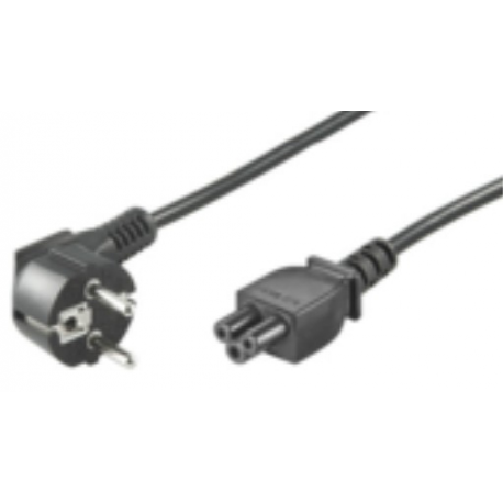 MicroConnect - Power cable - IEC 60320 C5 to CEE 7/7 (M) angled - 50 cm - black - 0