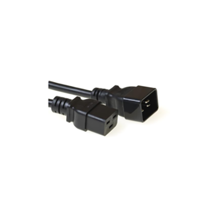 MicroConnect - Power cable - IEC 60320 C19 to IEC 60320 C20 - 16 A - 50 cm - black - 0