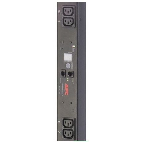 APC Metered Rack PDU - Power distribution strip (rack-mountable) - AC 230 V - input: IEC 60320 C14 - output connectors: 16 (IEC 60320 C13) - 0U - 3.05 m cord - black - for P / N: AR3100, AR3150, SMX3000RMHV2UNC, SUA2200RMXLI3U, SUA750IX38, SURT3000XLI / S - 1