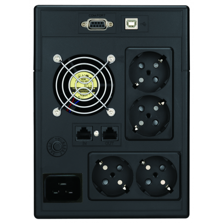 PowerWalker VI 3000 SCL - UPS - AC 162-290 V - 1800 Watt - 3000 VA - 9 Ah - RS-232, USB - output connectors: 4 - 3