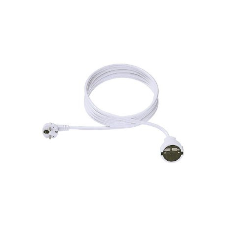 Bachmann H05VV-F 3G - Power cable - AC 250 V - 15 m - 90° connector, molded - white - Germany - 0