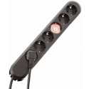 Bachmann SMART - Power strip - output connectors: 6 (CEE 7 / 17) - 5 m - Germany - black